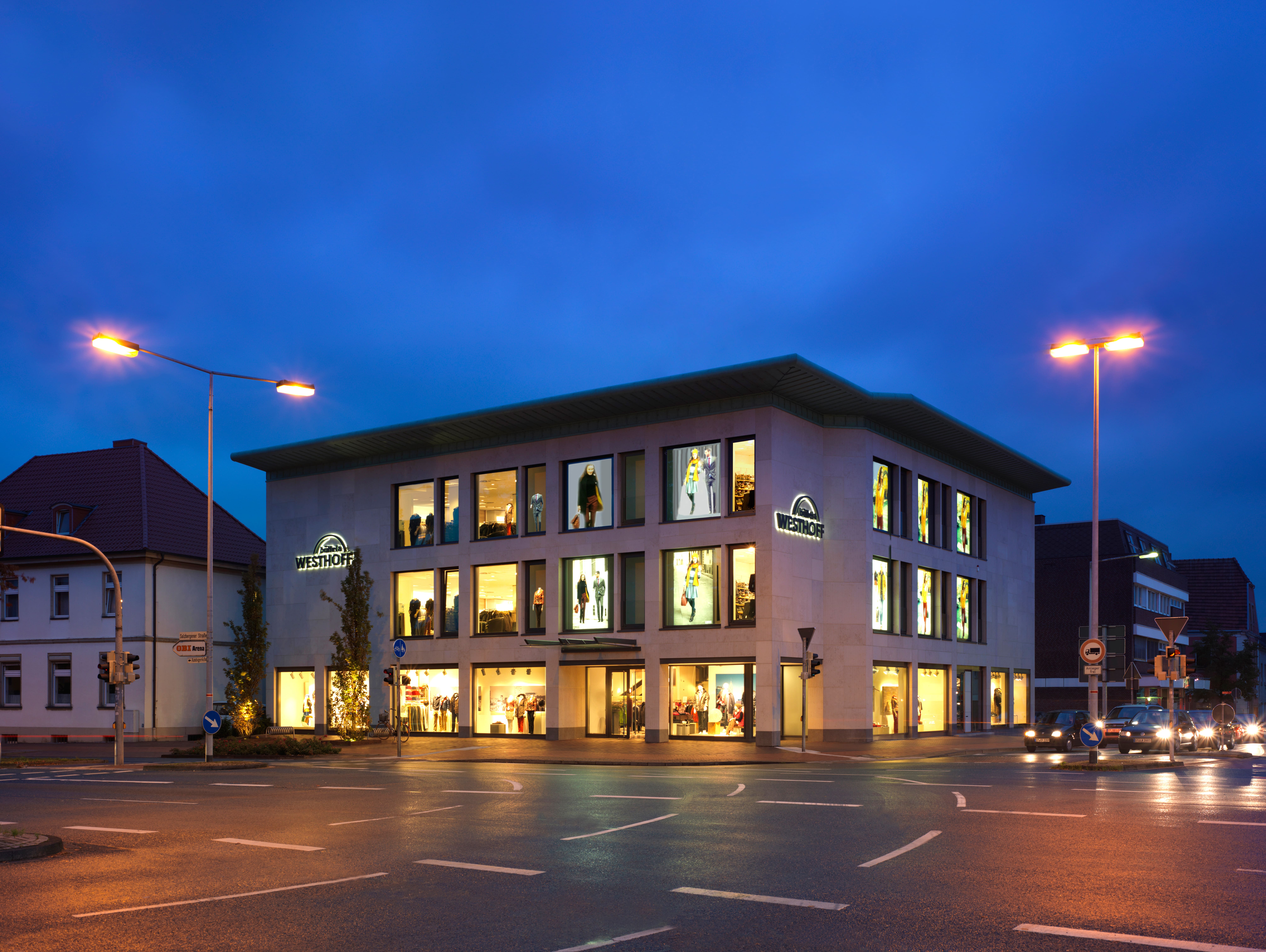 Aussenansicht Modehaus Bültel & Westhoff, Rheine