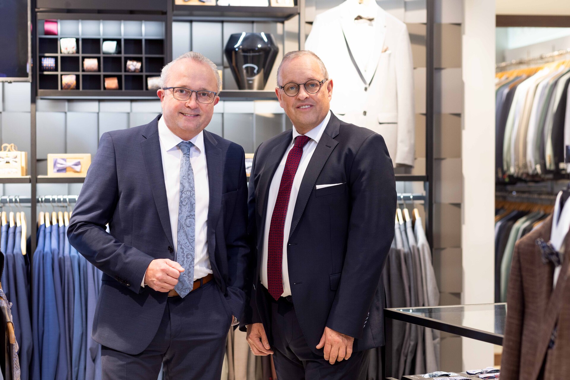 Dirk und Klaus Westhoff, Geschäftsführer des Modehauses Bültel & Westhoff in 48431 Rheine, am Thietor 10, bueltel-westhoff.de